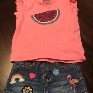 Tshirt and coordinating shorts